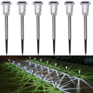 Lot de 6 lampes solaires de jardin