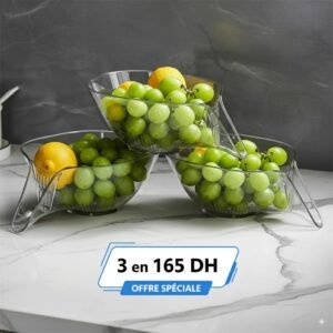 SET D'Égouttoir à aliments multifonction - 3 Pièces