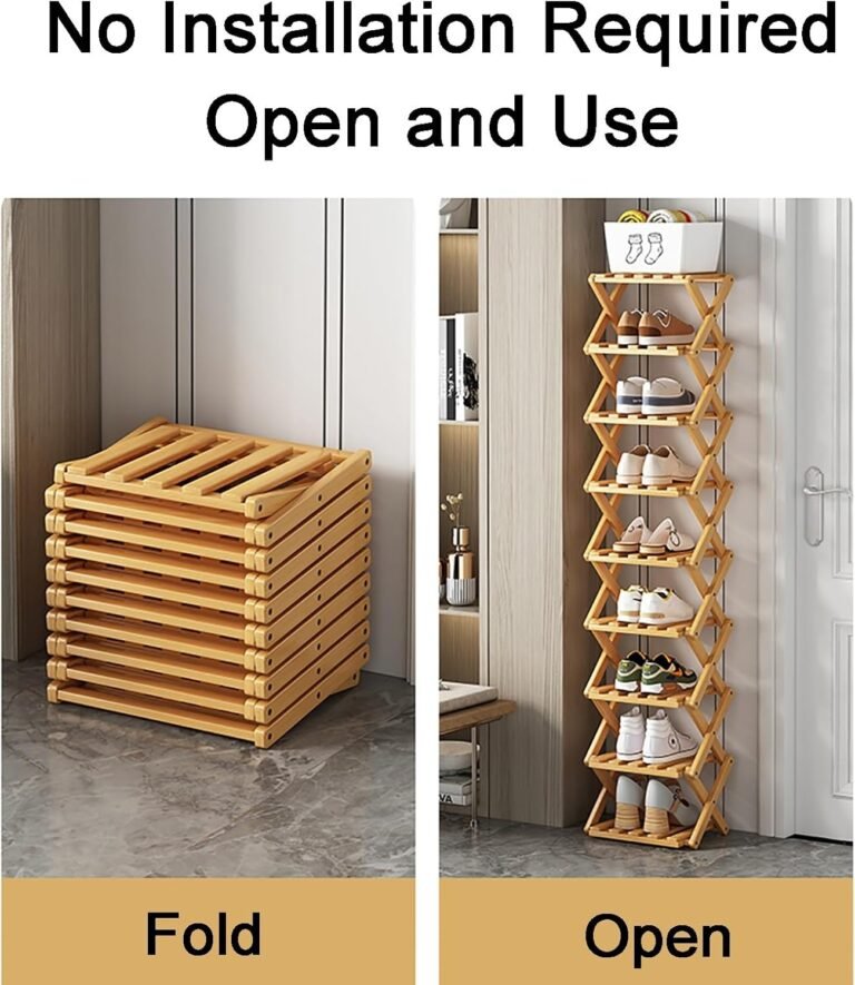 Étagère à chaussures pliable en bois (y)