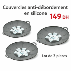 Couvercle Anti-Débordement en Silicone ( 3 pcs )