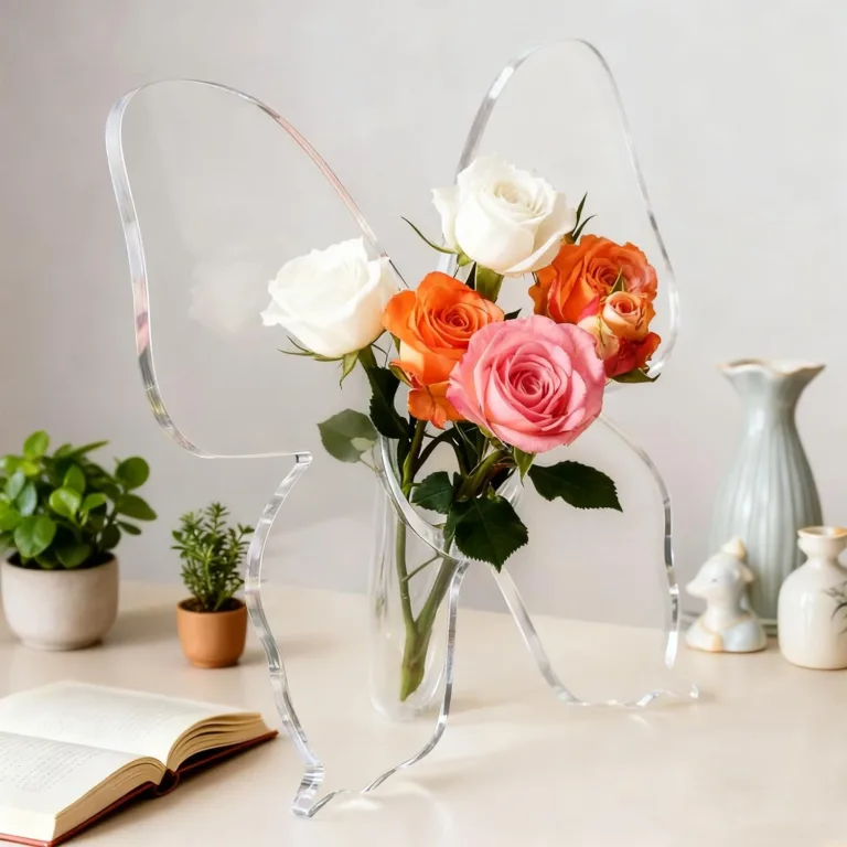 Vase Décoratif Design en Forme de Papillon