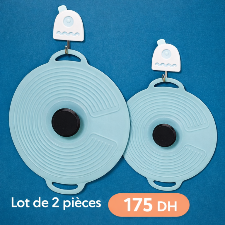 Couvercle Universel en Silicone Anti-Débordement ( 2 pieces  )