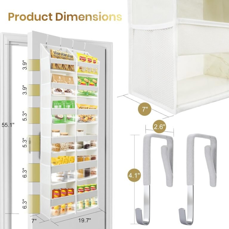 Organisateur de Porte Suspendu Multi-Poches pour Garde-Manger