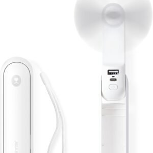 mini ventilateur portable multifonction avec lampe torche batterie de secours