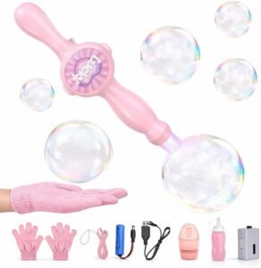 Machine à Bulles de Fumée Magique – Jouet Interactif avec Gants