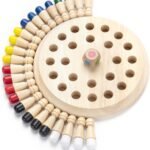 Jeu de Mémoire en Bois – Memory Match Stick Chess – Jeu Éducatif Montessori pour Enfants & Adultes