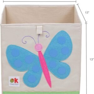 Pack de 3 Cubes de Rangement Enfant en Tissu – Organisateurs de Jouets, Livres & Vêtements (33 x 33 x 33 cm) Hover Image