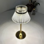 Lampe de table en aluminium tactile et sans fil