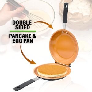 Poêle Antiadhésive 2-en-1 – Omelettes et Pancakes